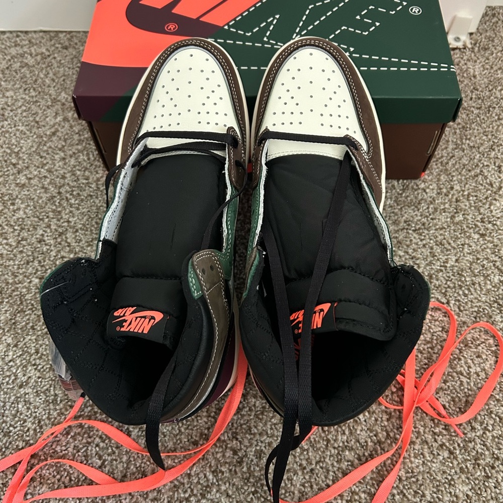 Air Jordan 1 Retro High OG with Black, White, and Brown